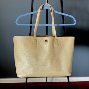 Gold Tory Burch Tote